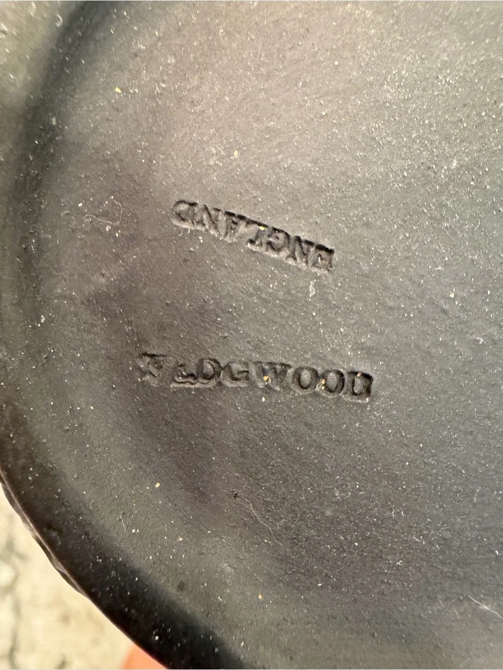 Wedgwood Vintage Black Basalt creamer